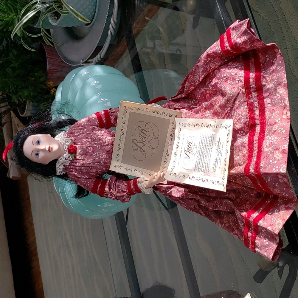 An authentic porcelain doll, Beth from Little Women